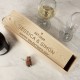Personalised Love Heart Wooden Wine Bottle Box