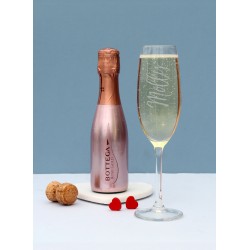 Personalised Married Couple Wine Glass & Bottle Holder