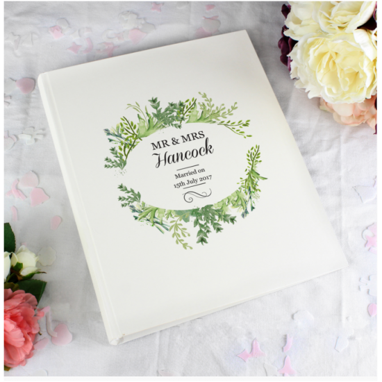 Personalised Fresh Botanical Traditional Photo Album