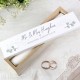 Personalised Botanical Leaves Wooden Wedding Certificate Holder