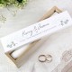 Personalised Botanical Leaves Wooden Wedding Certificate Holder