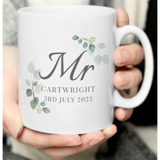 Personalised Botanical Mr Mug