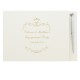 Personalised Gold Ornate Swirl Hardback Guest Book & Pen