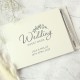 Personalised Botanical Wedding Guest Book & Pen