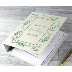 Personalised Botanical Border Wedding Planner