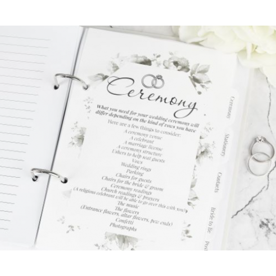 Personalised Botanical Border Wedding Planner