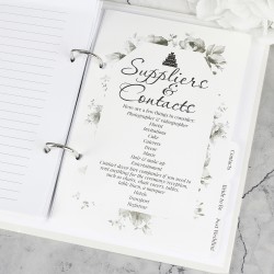 Personalised Floral Wedding Planner